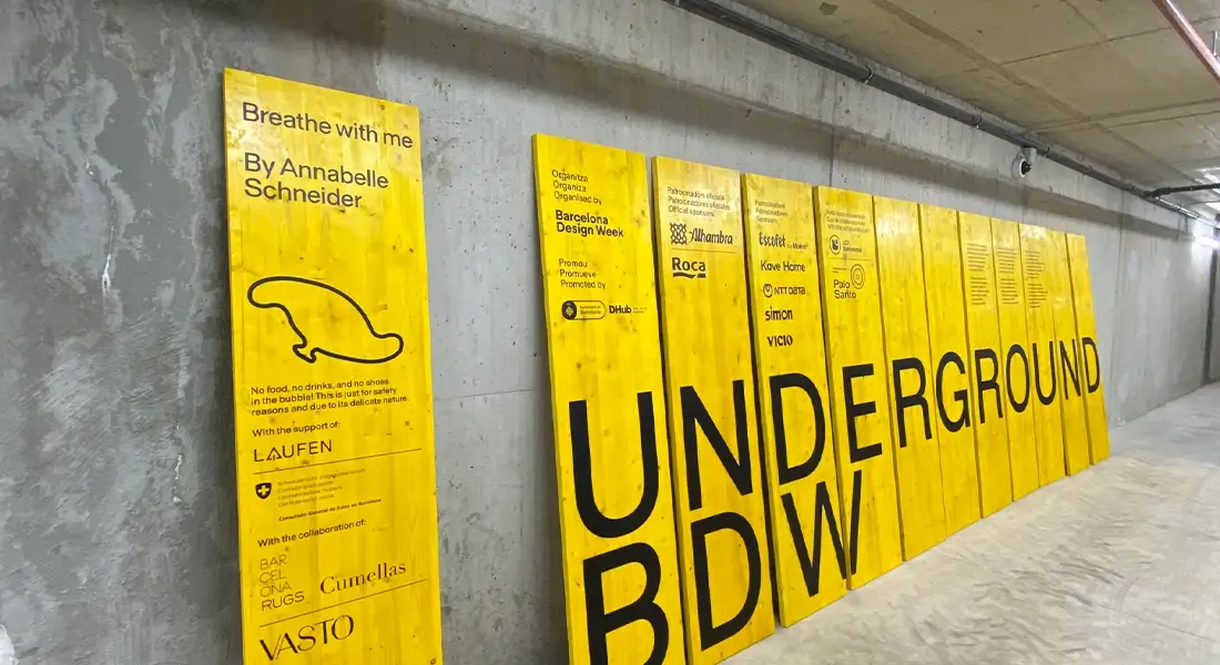 instalación de diseño en Barcelona Design Week 2025